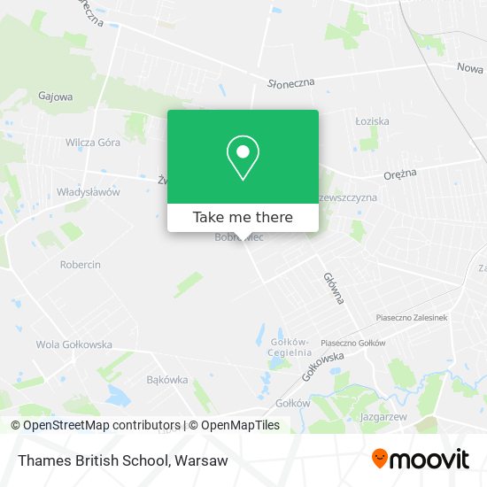 Thames British School map