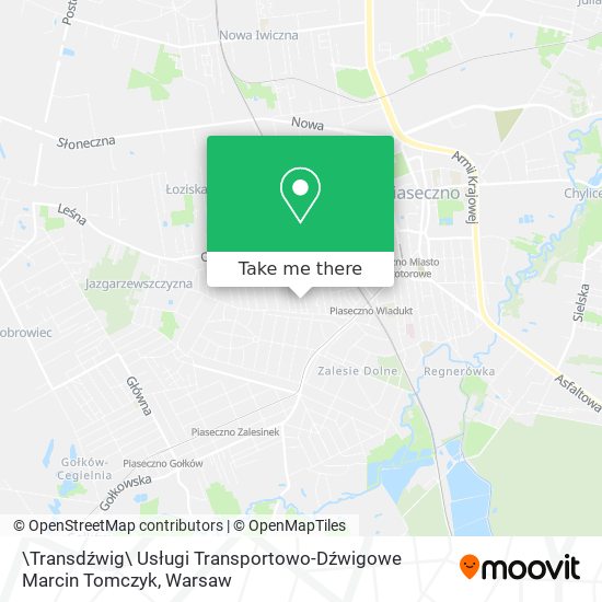 \Transdźwig\ Usługi Transportowo-Dźwigowe Marcin Tomczyk map