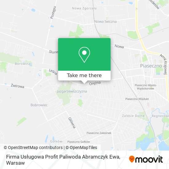 Firma Usługowa Profit Paliwoda Abramczyk Ewa map