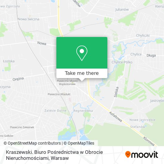 Kraszewski. Biuro Pośrednictwa w Obrocie Nieruchomościami map