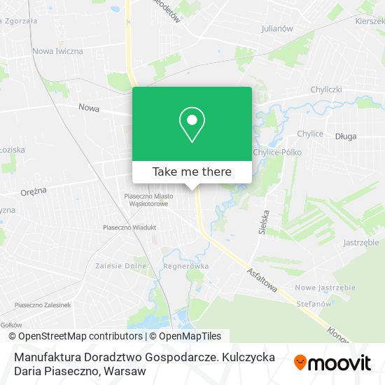 Manufaktura Doradztwo Gospodarcze. Kulczycka Daria Piaseczno map