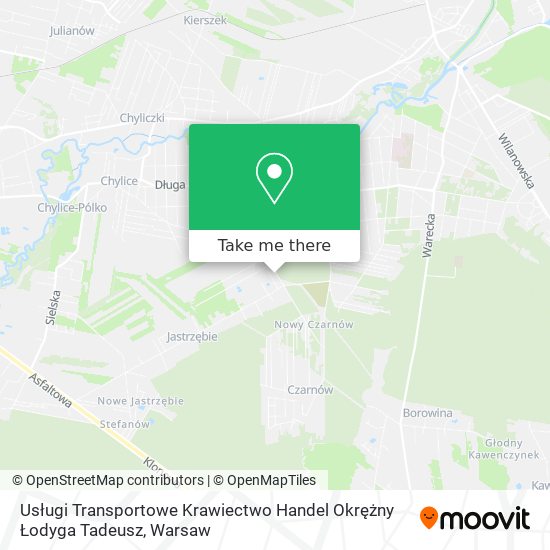 Карта Usługi Transportowe Krawiectwo Handel Okrężny Łodyga Tadeusz