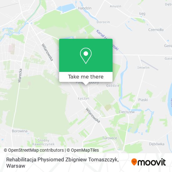 Rehabilitacja Physiomed Zbigniew Tomaszczyk map