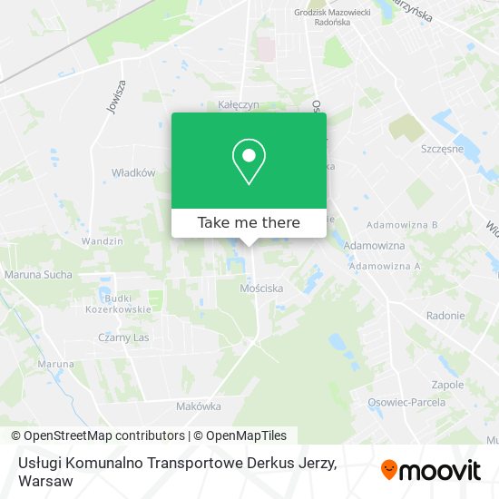 Usługi Komunalno Transportowe Derkus Jerzy map