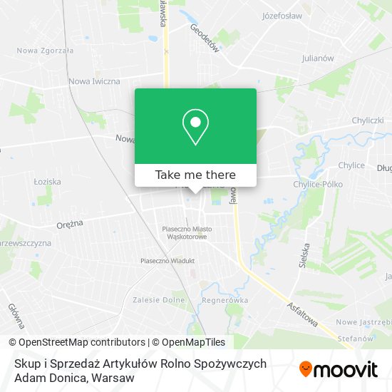 Skup i Sprzedaż Artykułów Rolno Spożywczych Adam Donica map