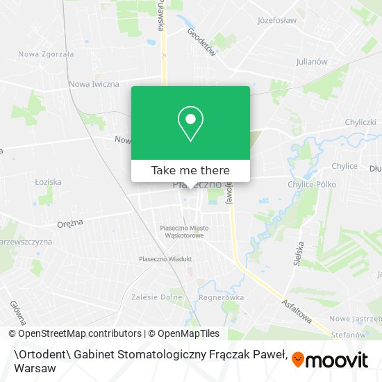 \Ortodent\ Gabinet Stomatologiczny Frączak Paweł map