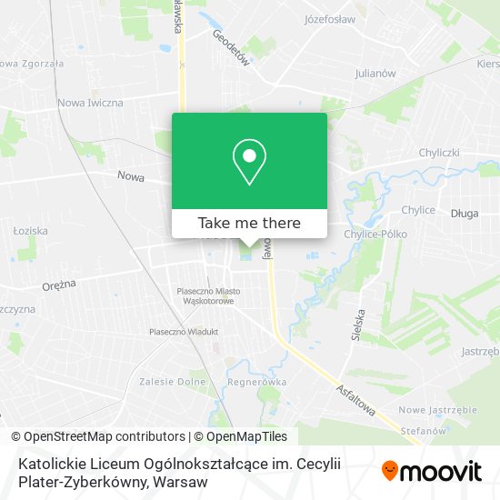 Katolickie Liceum Ogólnokształcące im. Cecylii Plater-Zyberkówny map