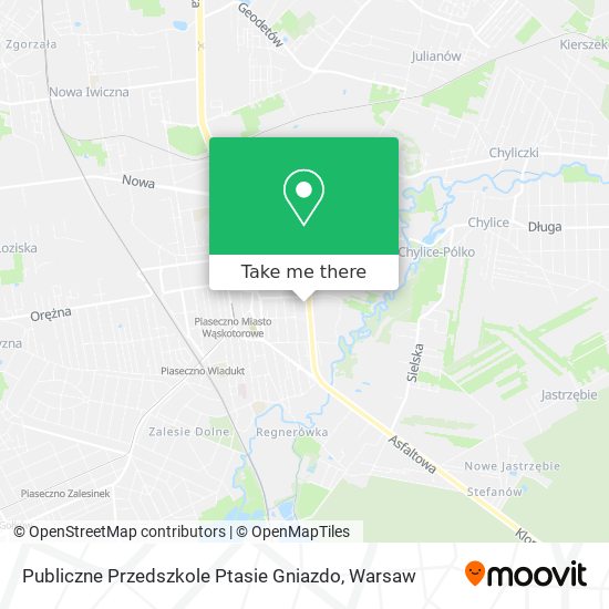 Publiczne Przedszkole Ptasie Gniazdo map