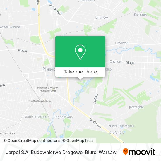 Jarpol S.A. Budownictwo Drogowe. Biuro map