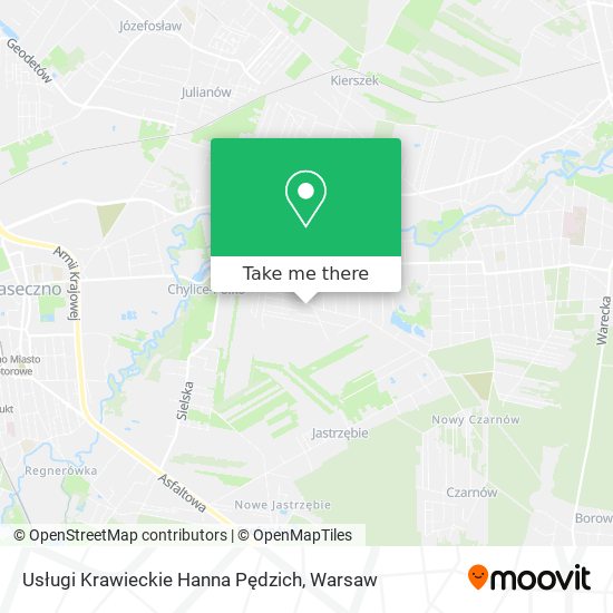 Карта Usługi Krawieckie Hanna Pędzich