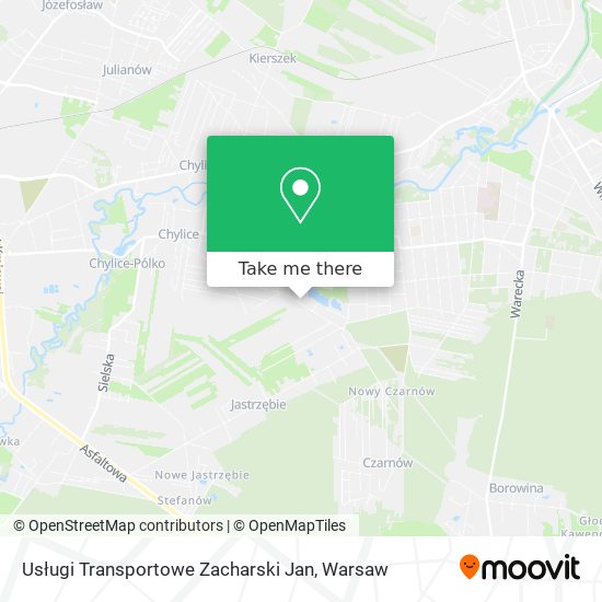 Usługi Transportowe Zacharski Jan map