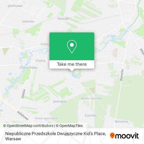 Карта Niepubliczne Przedszkole Dwujęzyczne Kid's Place