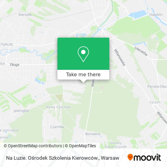 Na Luzie. Ośrodek Szkolenia Kierowców. map