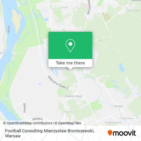 Football Consulting Mieczysław Broniszewski map