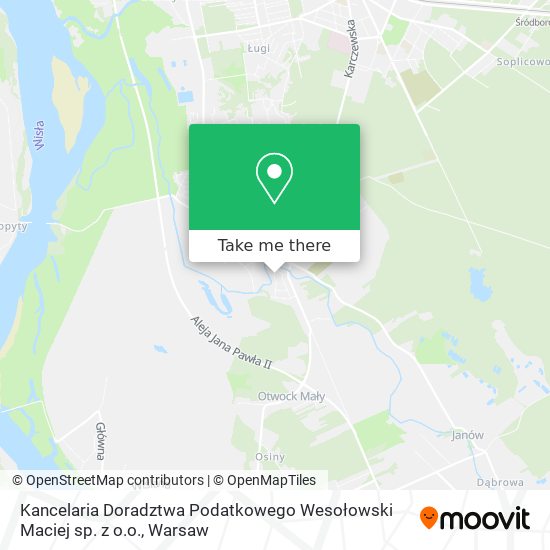 Kancelaria Doradztwa Podatkowego Wesołowski Maciej sp. z o.o. map