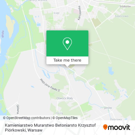 Kamieniarstwo Murarstwo Betoniarsto Krzysztof Piórkowski map