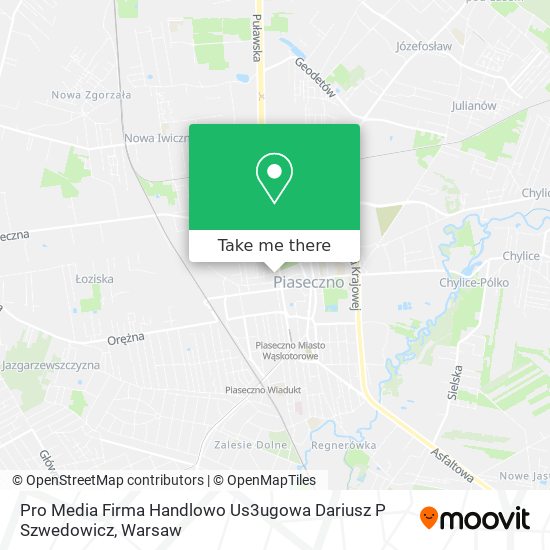 Pro Media Firma Handlowo Us3ugowa Dariusz P Szwedowicz map