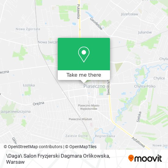 \Daga\ Salon Fryzjerski Dagmara Orlikowska map