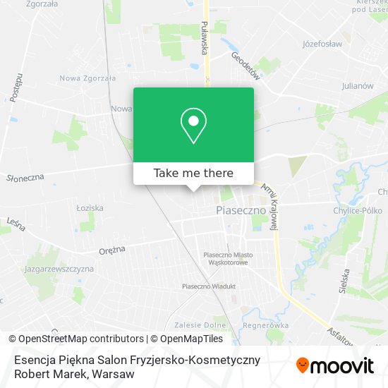 Esencja Piękna Salon Fryzjersko-Kosmetyczny Robert Marek map