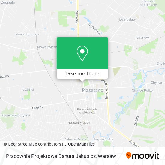 Pracownia Projektowa Danuta Jakubicz map