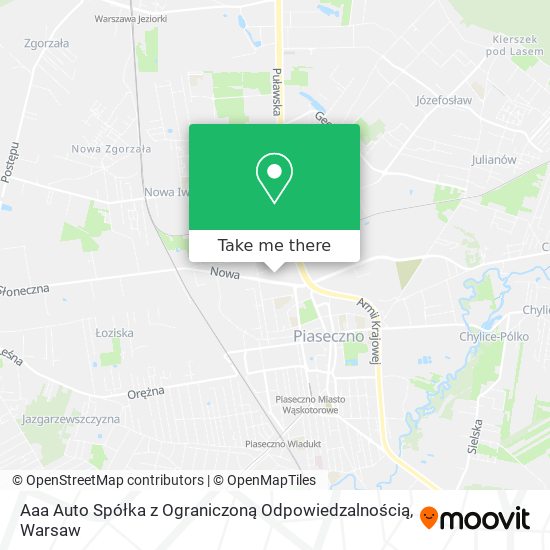 Aaa Auto Spółka z Ograniczoną Odpowiedzalnością map