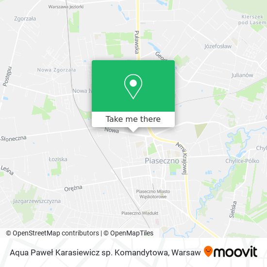 Aqua Paweł Karasiewicz sp. Komandytowa map