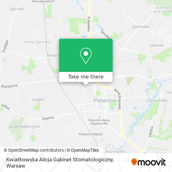 Kwiatkowska Alicja Gabinet Stomatologiczny map