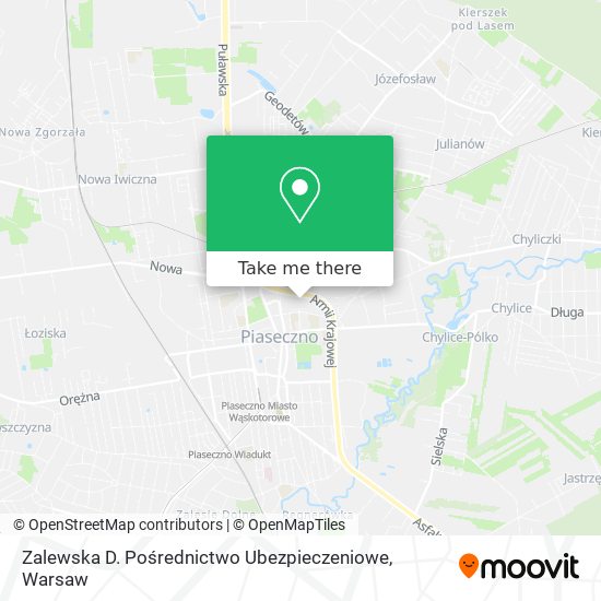 Zalewska D. Pośrednictwo Ubezpieczeniowe map