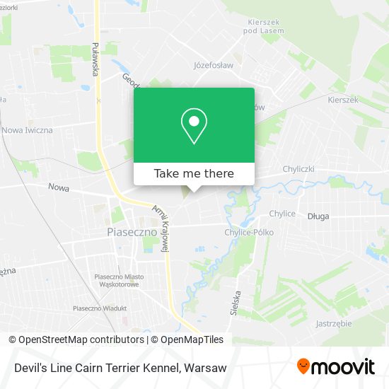 Devil's Line Cairn Terrier Kennel map