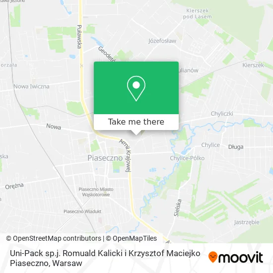 Карта Uni-Pack sp.j. Romuald Kalicki i Krzysztof Maciejko Piaseczno