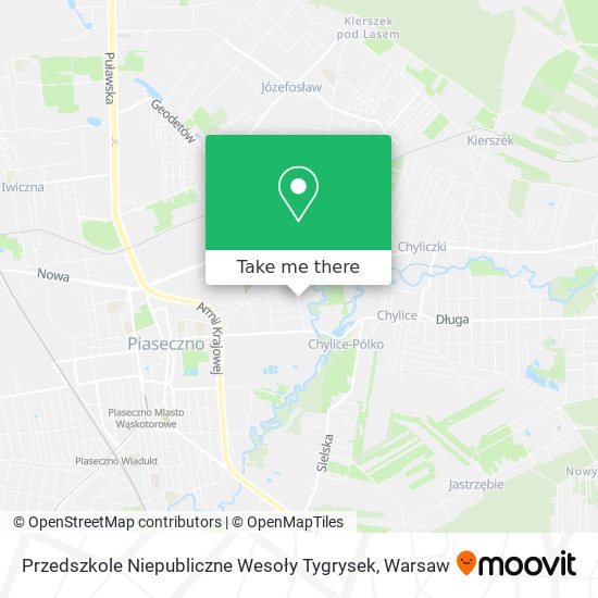 Przedszkole Niepubliczne Wesoły Tygrysek map