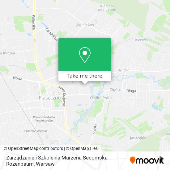 Zarządzanie i Szkolenia Marzena Secomska Rozenbaum map