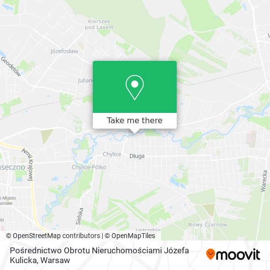 Pośrednictwo Obrotu Nieruchomościami Józefa Kulicka map