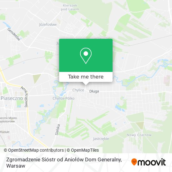 Zgromadzenie Sióstr od Aniołów Dom Generalny map