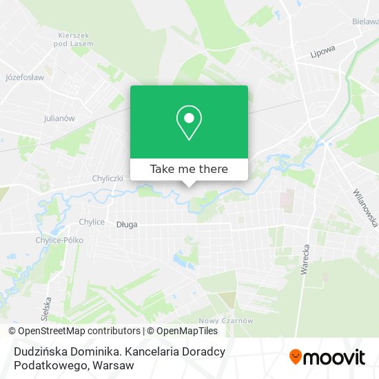 Dudzińska Dominika. Kancelaria Doradcy Podatkowego map