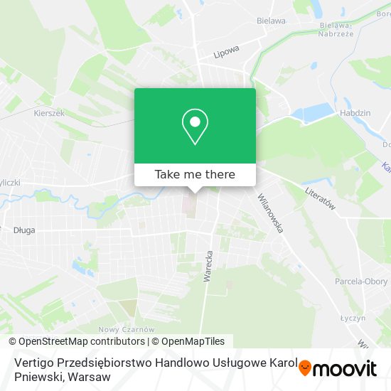 Vertigo Przedsiębiorstwo Handlowo Usługowe Karol Pniewski map