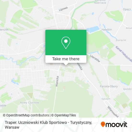 Traper. Uczniowski Klub Sportowo - Turystyczny map