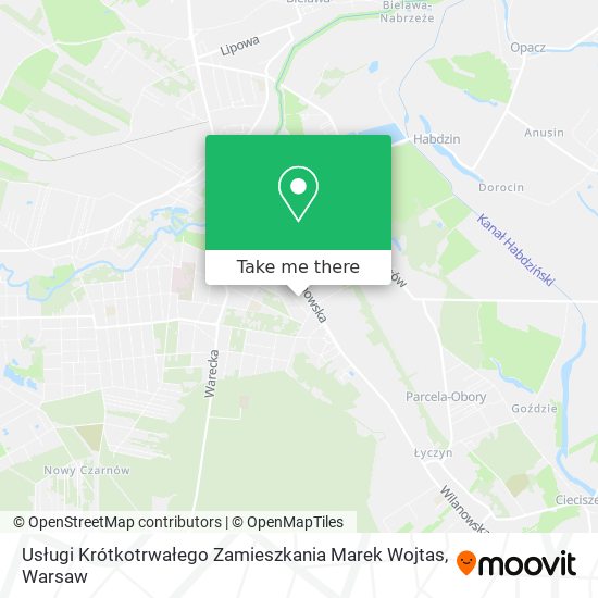 Usługi Krótkotrwałego Zamieszkania Marek Wojtas map