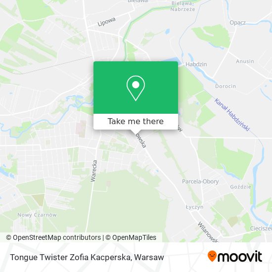 Tongue Twister Zofia Kacperska map