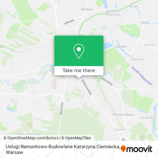 Usługi Remontowo-Budowlane Katarzyna Ciemiecka map