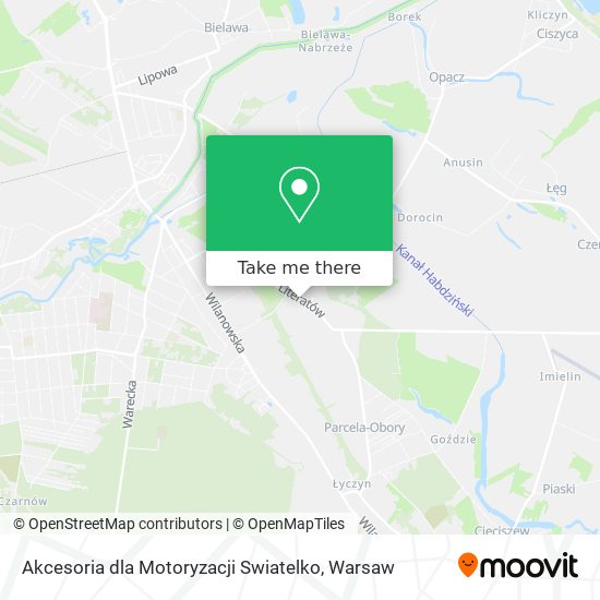 Карта Akcesoria dla Motoryzacji Swiatelko