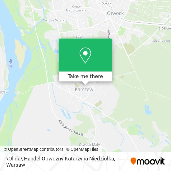 \Olida\ Handel Obwoźny Katarzyna Niedziółka map