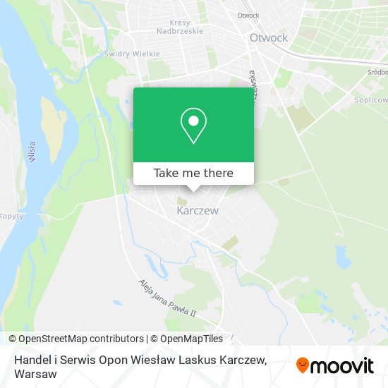 Handel i Serwis Opon Wiesław Laskus Karczew map