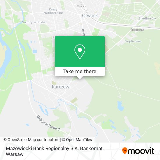 Mazowiecki Bank Regionalny S.A. Bankomat map