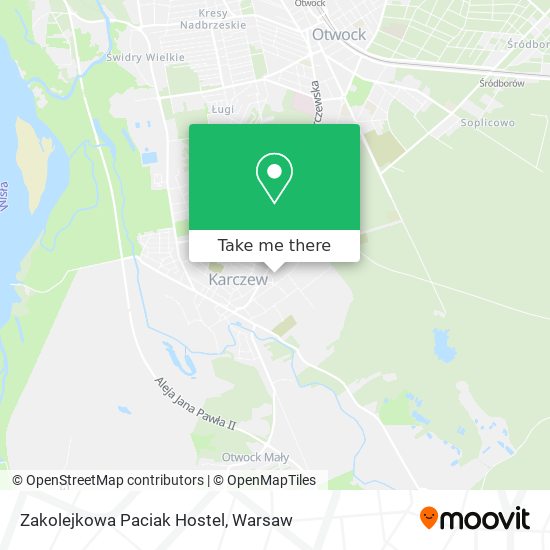 Zakolejkowa Paciak Hostel map