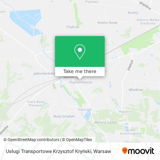 Usługi Transportowe Krzysztof Kryński map