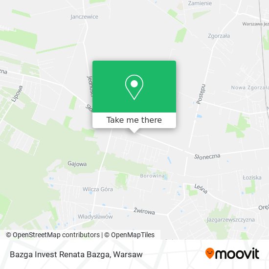 Bazga Invest Renata Bazga map