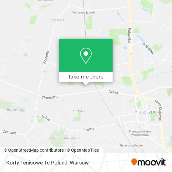 Korty Tenisowe Tc Poland map