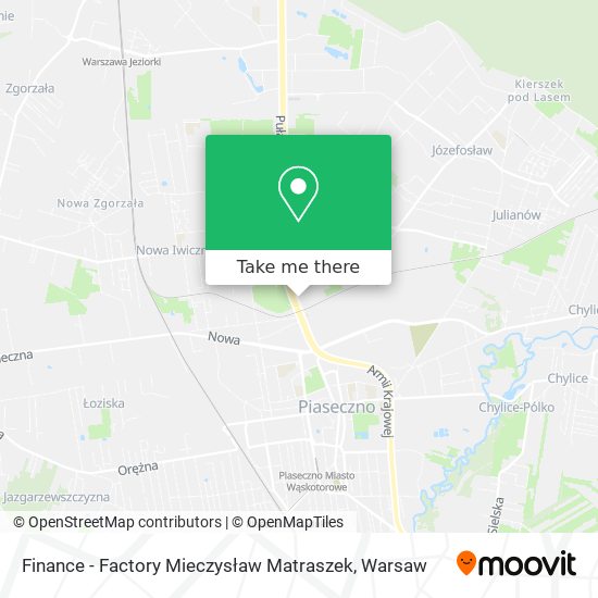 Finance - Factory Mieczysław Matraszek map