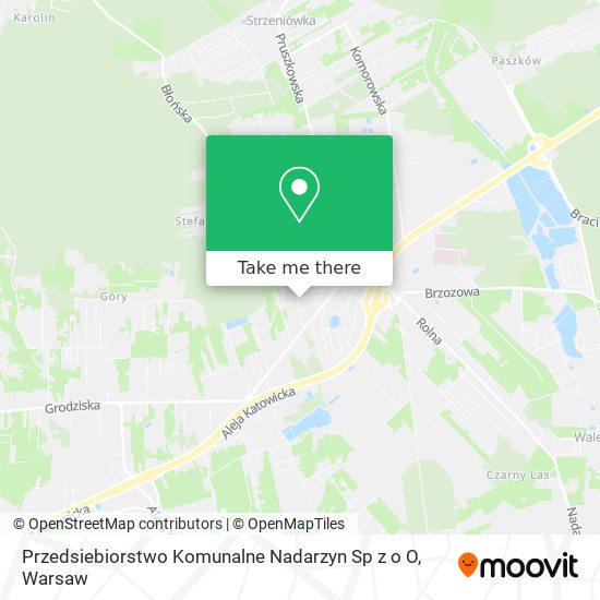 Przedsiebiorstwo Komunalne Nadarzyn Sp z o O map